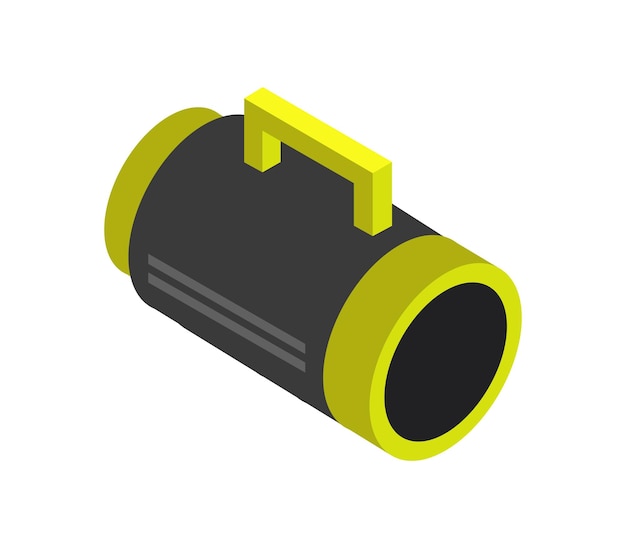 Isometric flashlight