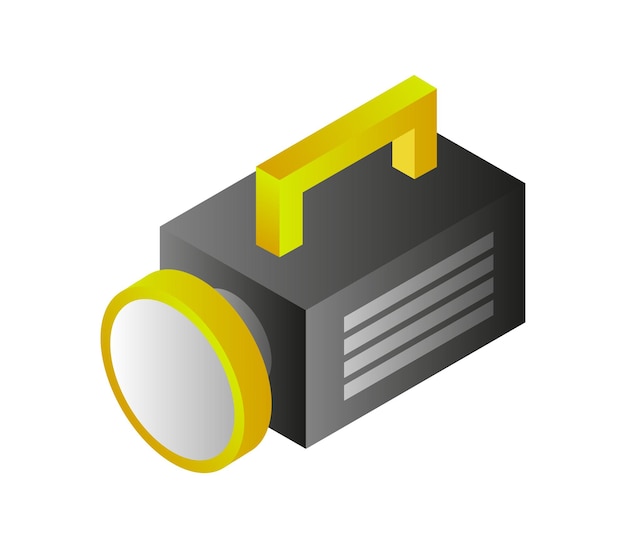 Isometric flashlight