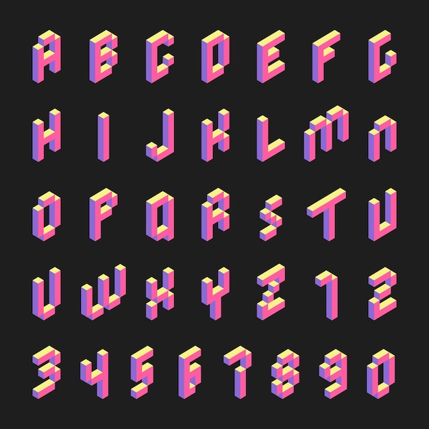 Isometric Font