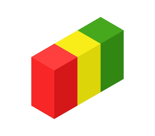 Isometric guinea flag