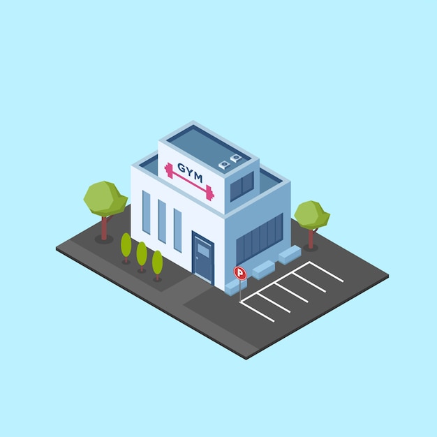 Isometric Gym Building