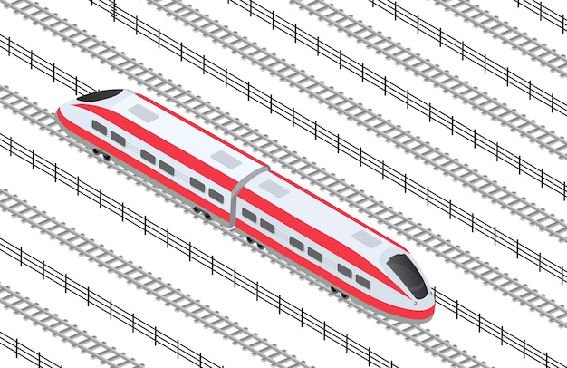 Isometric highspeed train