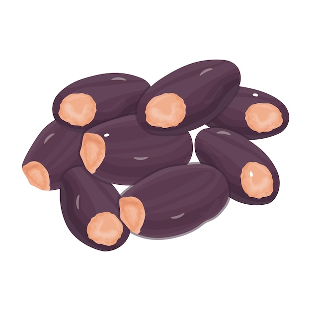 An isometric icon of black dates in vector format