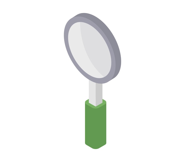 Isometric magnifying glass