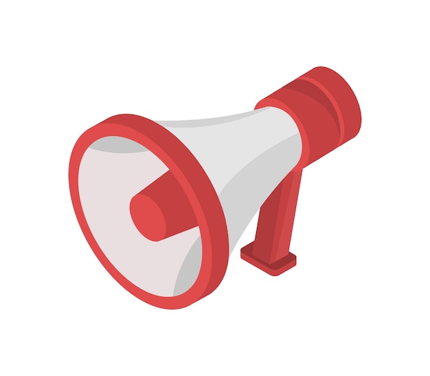 Isometric megaphone