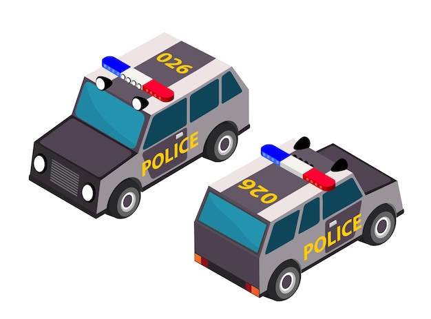 Isometric municipality traffic regulation of the rapid response car