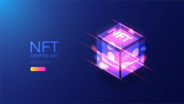 Isometric NFT with blockchain technology