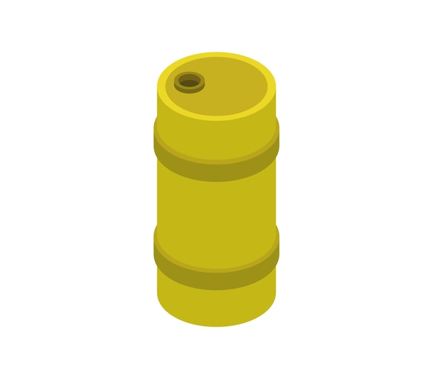 Isometric oil barrel