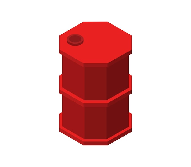 Isometric oil barrel