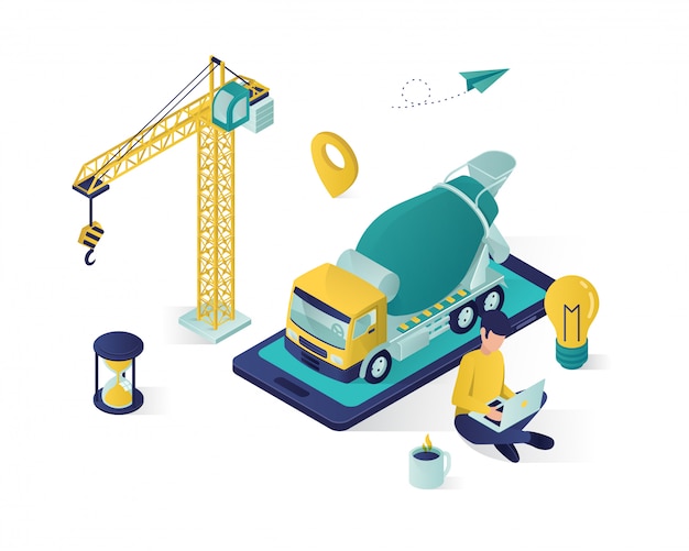 Isometric online construction service