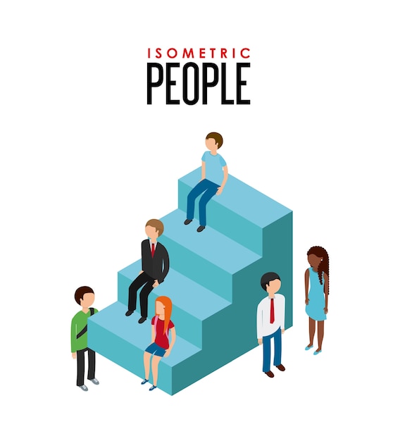 isometric people design