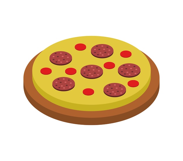 Isometric pizza