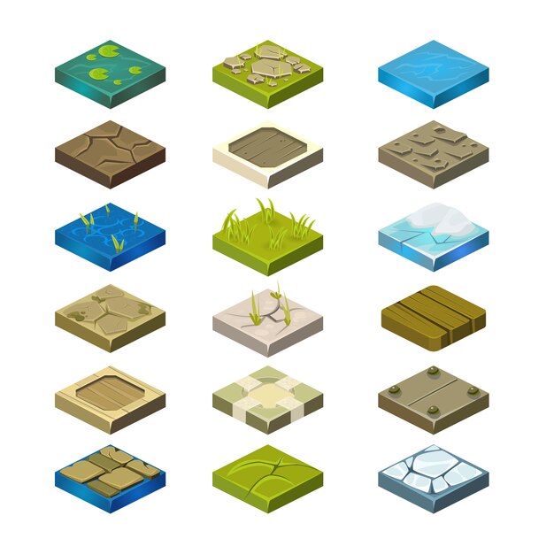 Isometric Platforms Set