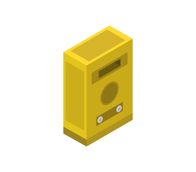 Isometric post box