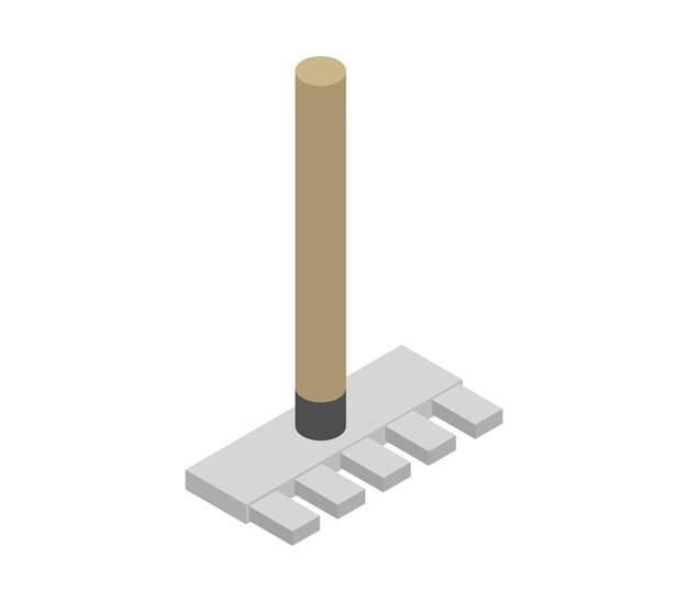 Isometric rake