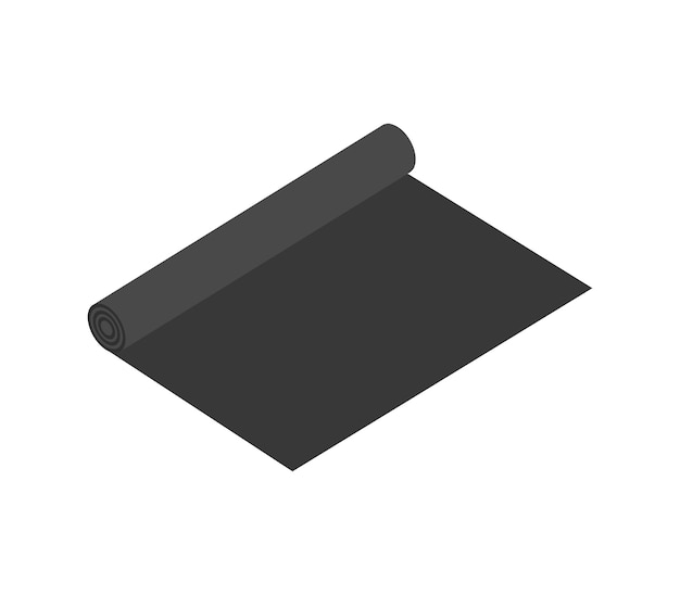 Isometric rubber roofing