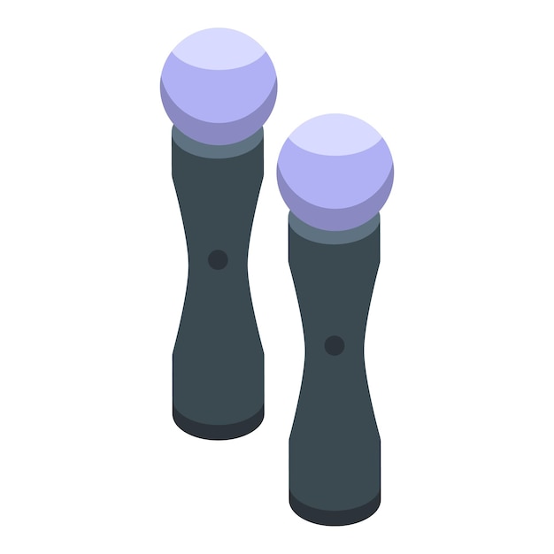 Vector isometric salt and pepper shakers illustration