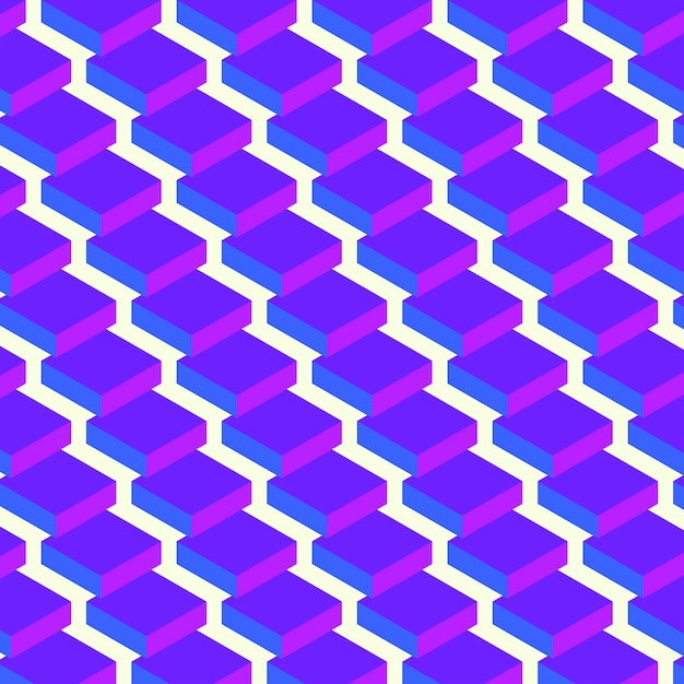 Isometric seamless pattern