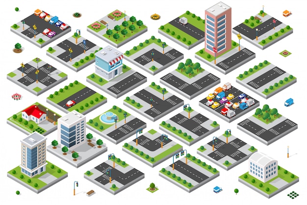 Isometric set 3d module