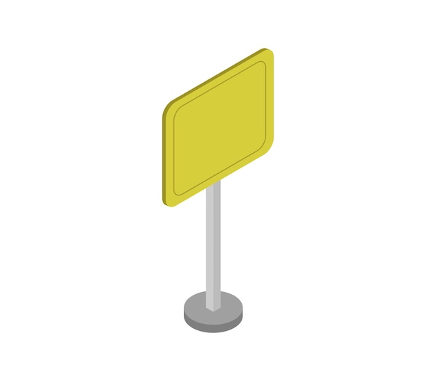 Isometric signboard