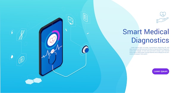 Isometric smart medical diagnostics .