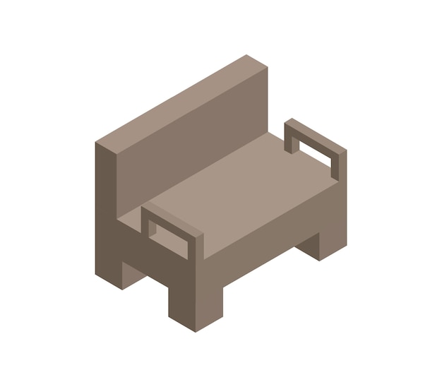 Isometric sofa