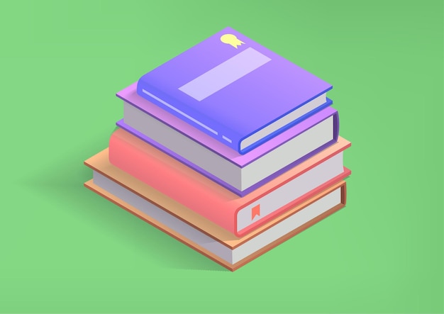 Isometric stuck books