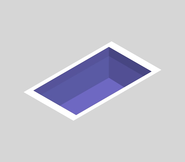 Isometric swimming pool