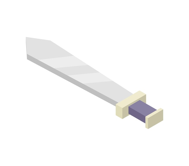 Isometric sword