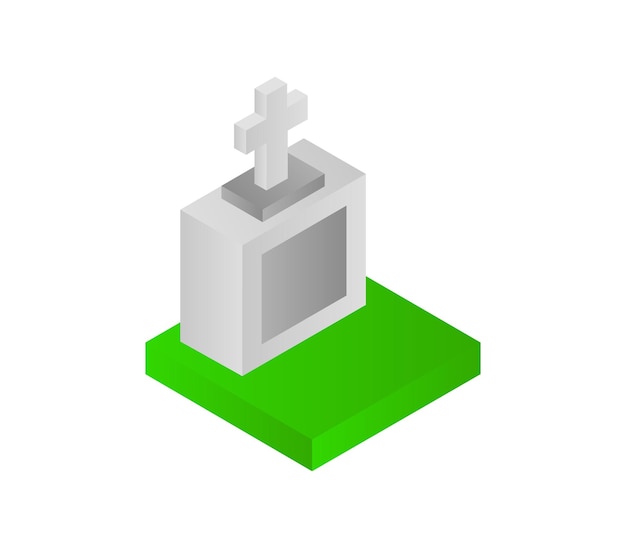 Isometric tombstone