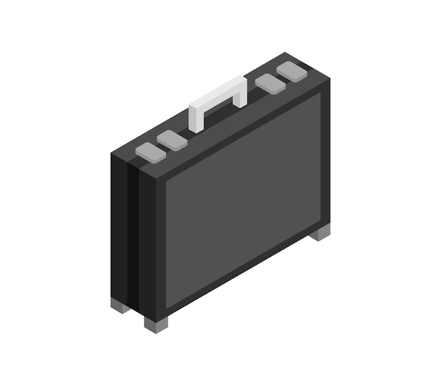 Isometric travel suitcase