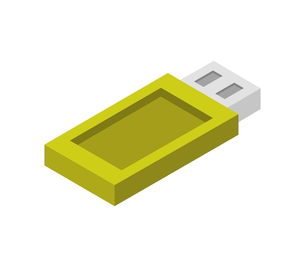 Isometric usb drive