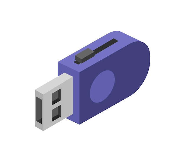 Isometric usb drive