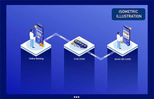 isometric vactor llustration