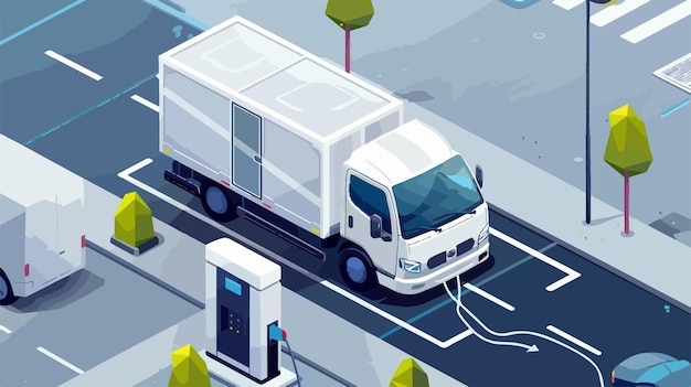 Isometric White Electric Circuit Vector Illustration