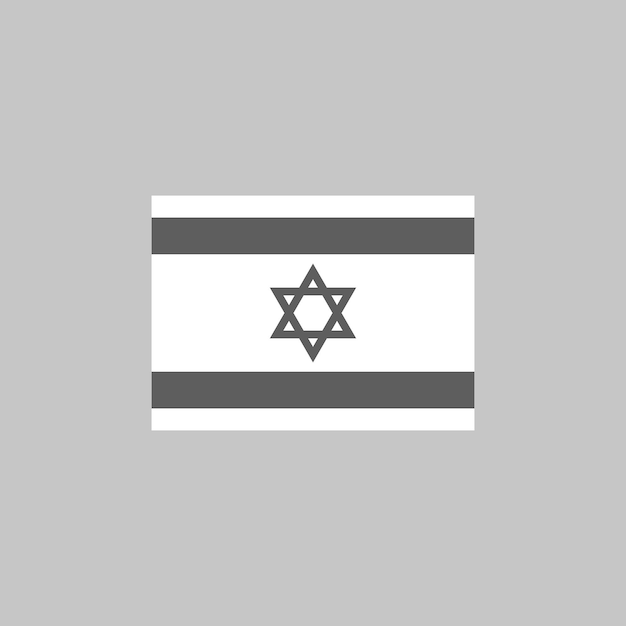 Israel flag icon vector illustration of a state symbol