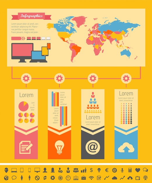 IT Industry Infographic Elements