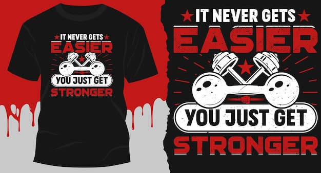 It Never Gets Easier You Just Get Stronger