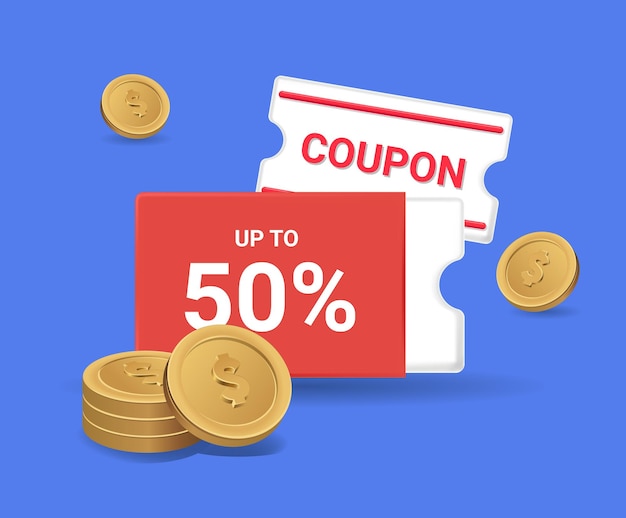 It's an event to offer coupons and point gold to customers for the sale week illustration set