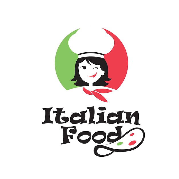 italian food emblem