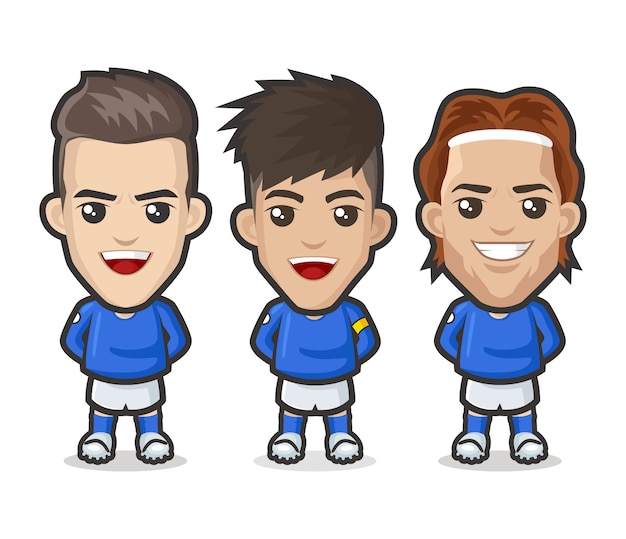 Italy football players team design