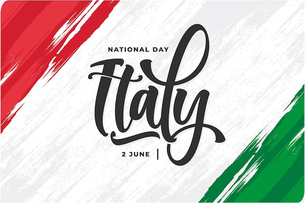 Vector italy lettering background vector design