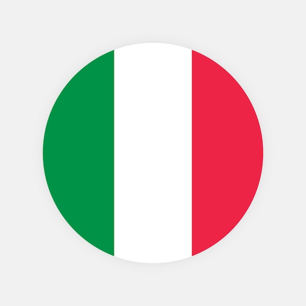 Italy Round flag