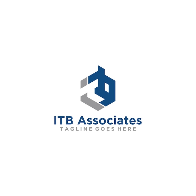 ITB letter logo design for your company