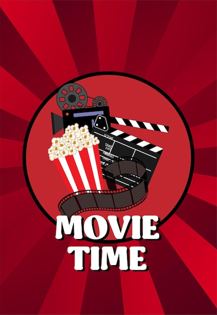 its movie time poster design