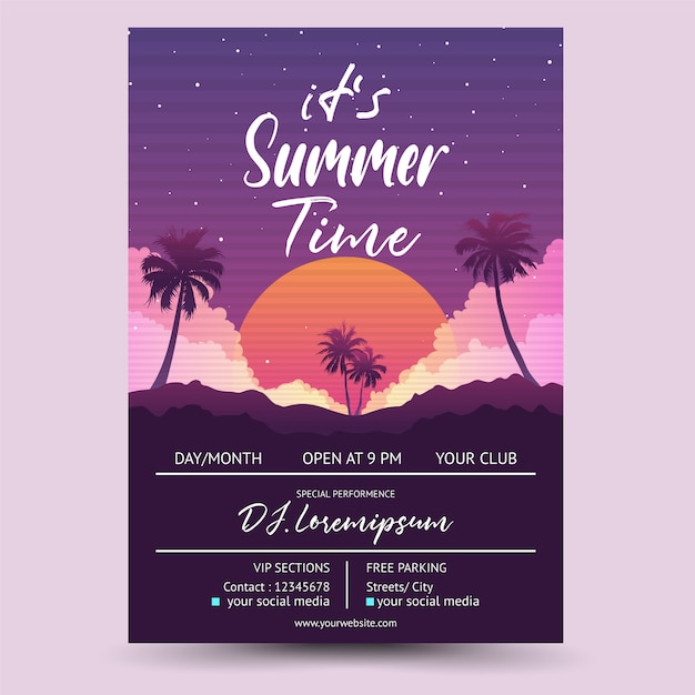 its summer time DJ event