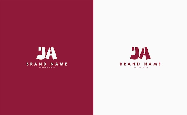 JA Letters vector logo design