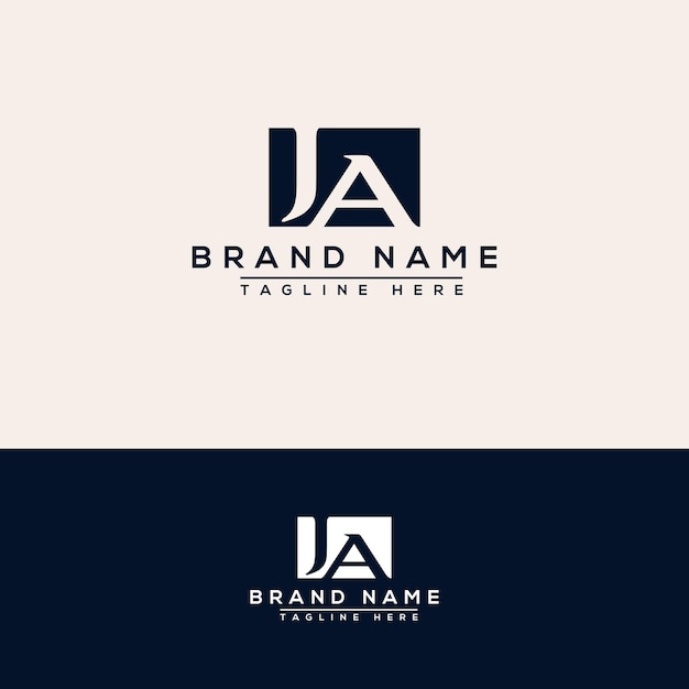 JA Logo Design Template Vector Graphic Branding Element