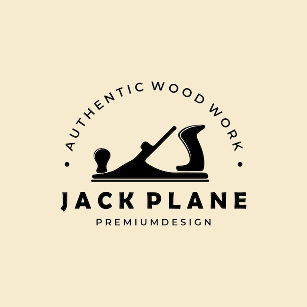 Jack Plane vintage Logo vector template design