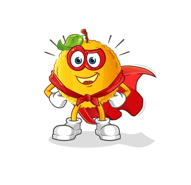 Jackfruit heroes vector. cartoon character